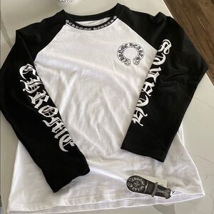 Chrome Hearts Raglan Tee with Logo Sleeves